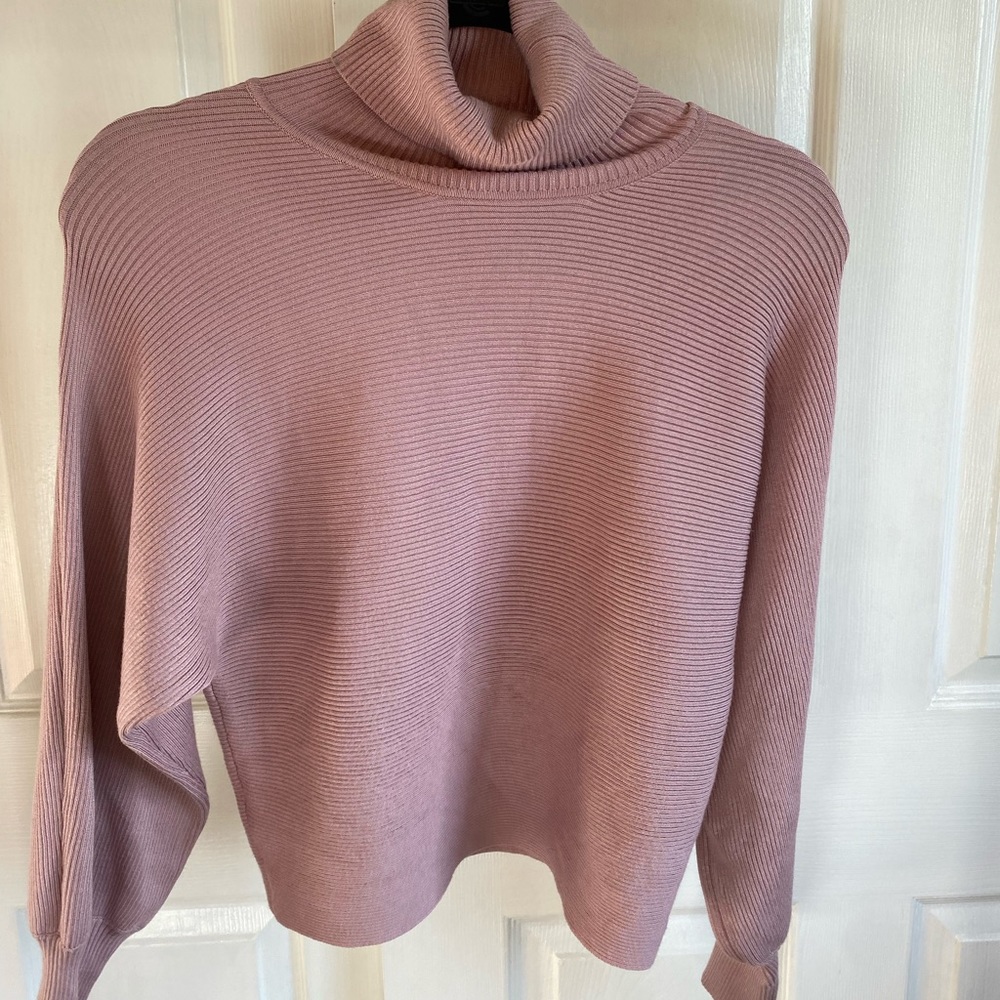 Pink Rose size SMALL purple turtleneck